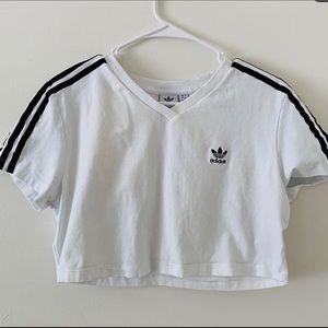 Cropped adidas tip from urban outfitters